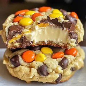 Gooey Reese’s Cheesecake Cookies