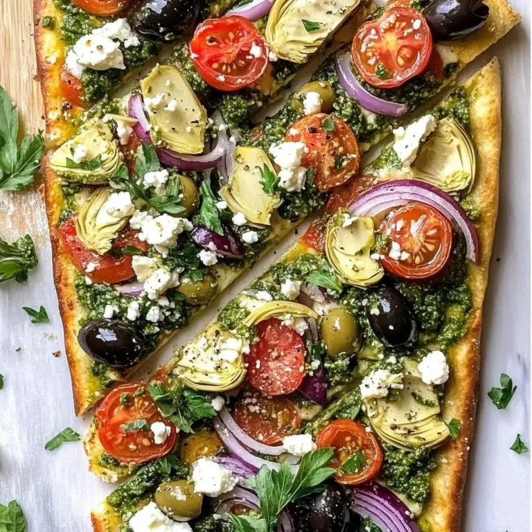 Greek Flatbread Pizza