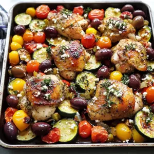 Greek Sheet Pan Chicken Dinner