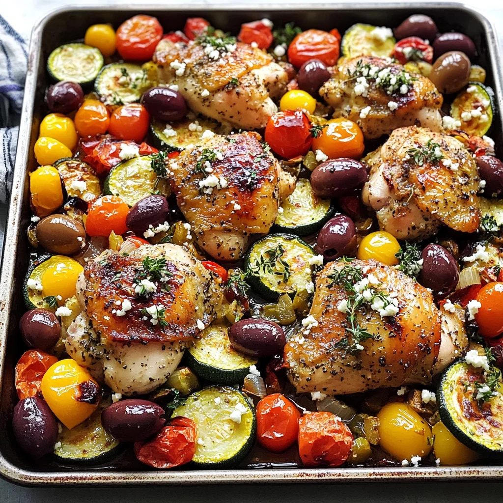 Greek Sheet Pan Chicken Dinner