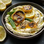 Lemony Whipped Feta With Charred Scallions