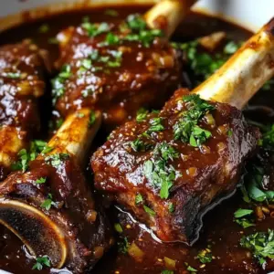 Luxurious Red Wine Lamb Shanks