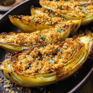 Miso Butter Roasted Cabbage Wedges