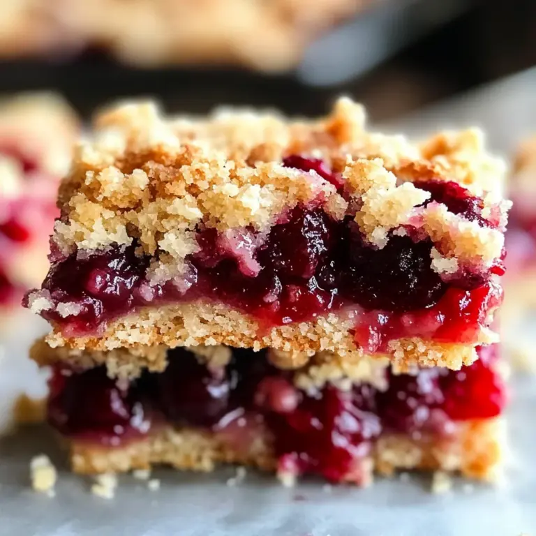 Quick Cherry Crumble Bars