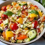 Rainbow Orzo Salad