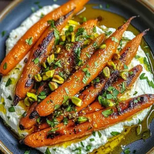 Roasted Carrots with Whipped Ricotta and Hot Honey