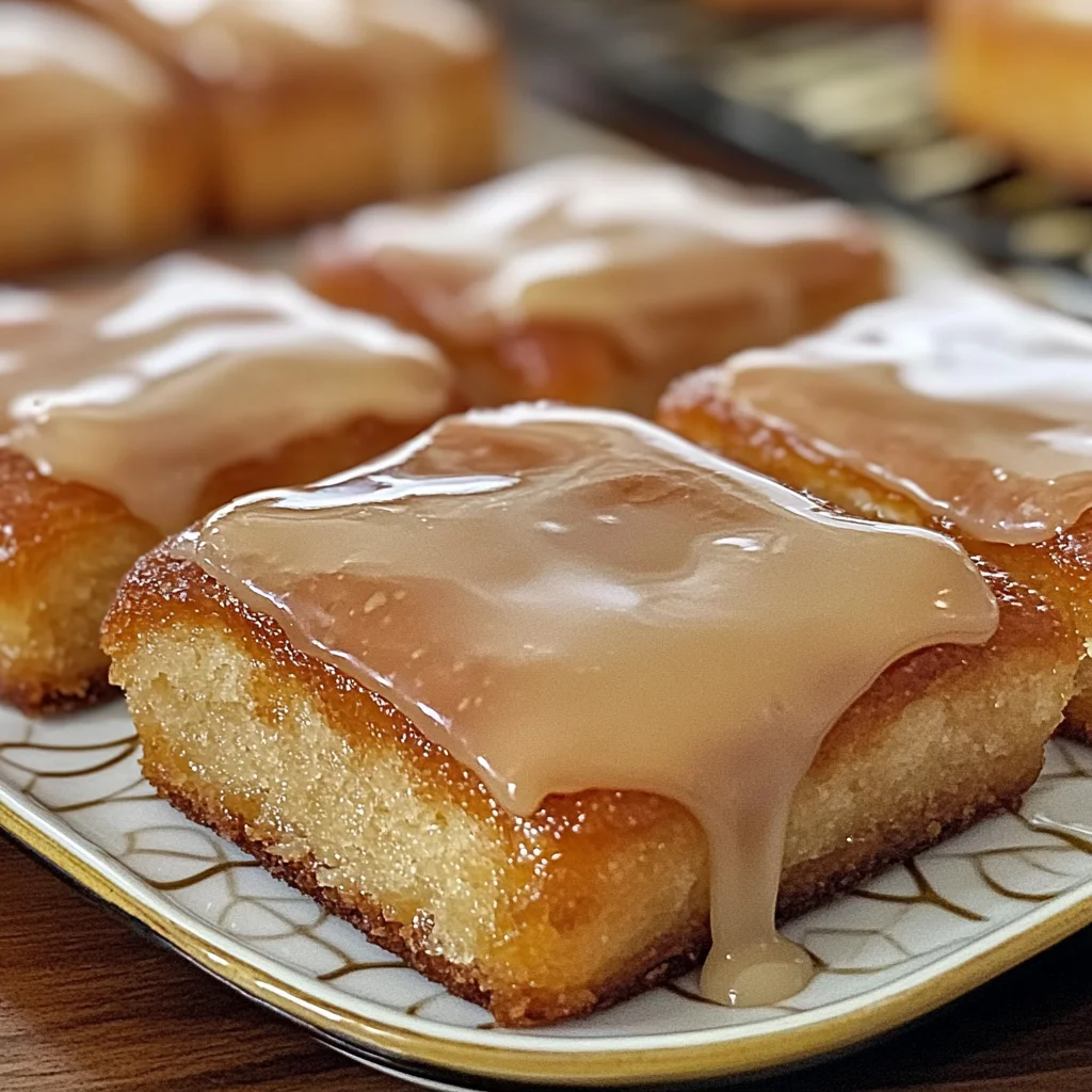 Soft Baked Maple Donut Bars