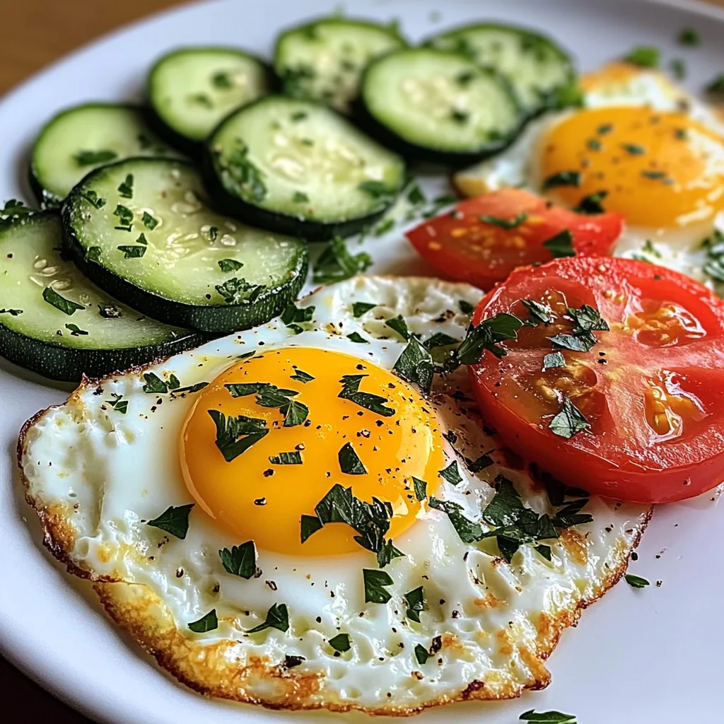 Sunny Egg & Veggie Plate with Cheese & Herbs