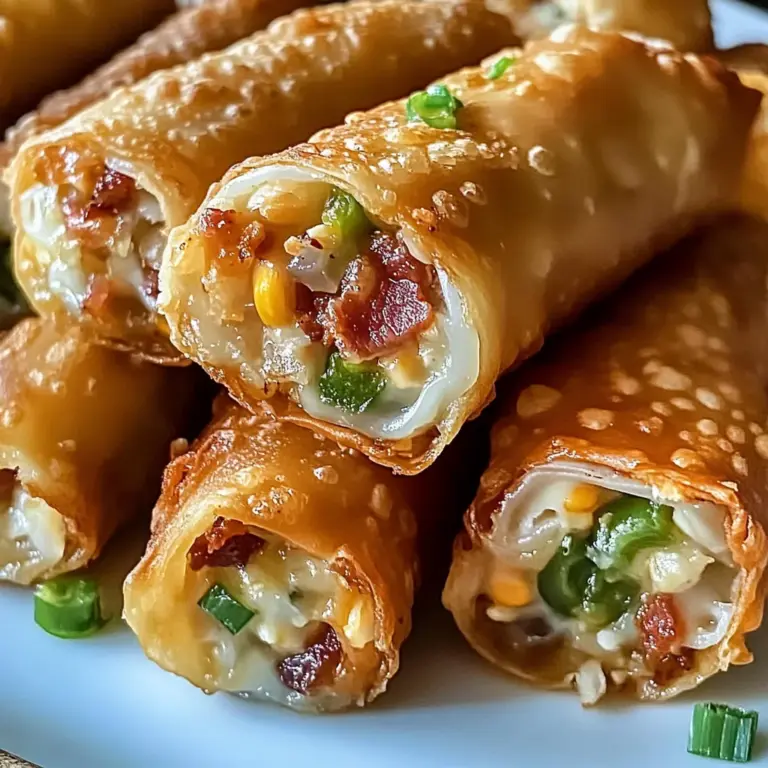 Turkey Bacon Jalapeño Popper Eggrolls Recipe