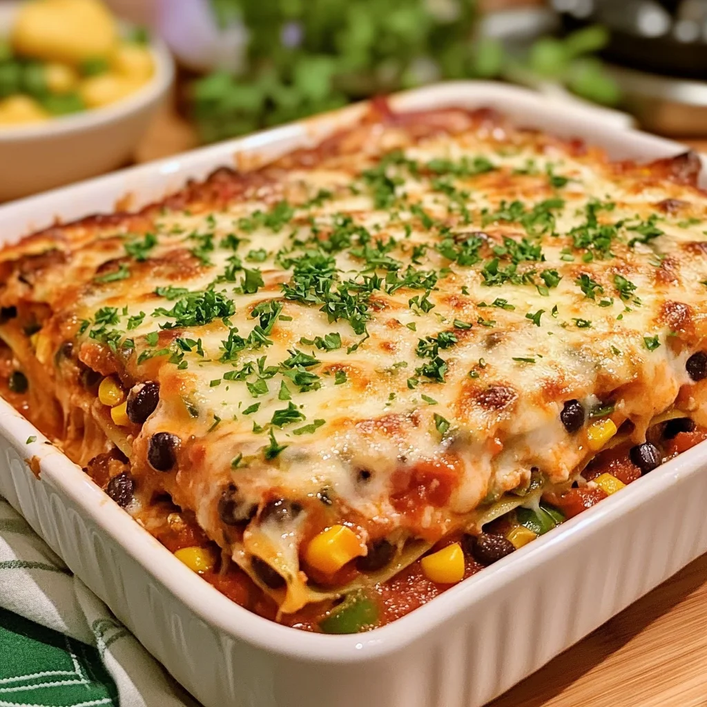 Veggie Mexican Lasagna