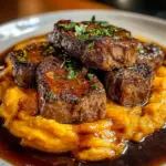 Apple Cider beef with Mashed Sweet Potatoes Recipe