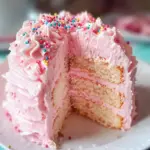 Beautiful Pink Angel Food Cake - Alrightwithme