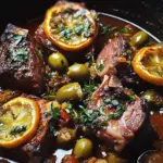 Braised Lamb Neck with Lemon, Olives & Warm Spices