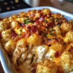 Chicken Bacon Ranch Tater Tot Casserole: A 450 Calorie Dish