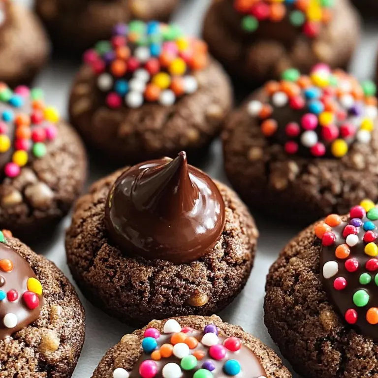 Chocolate Blossom Cookies