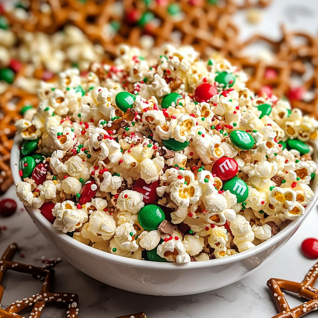 Christmas Popcorn Recipe (Christmas Crunch)