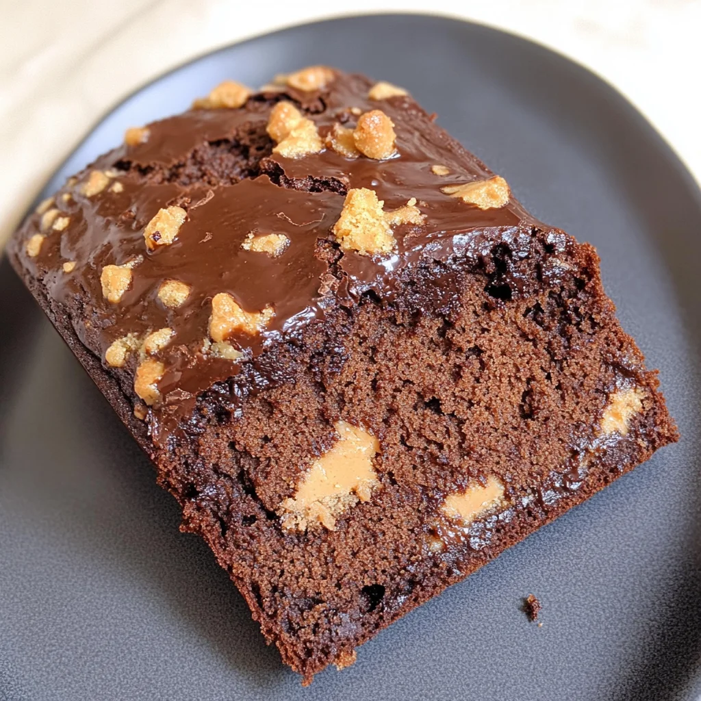Easy Chocolate Peanut Butter Quick Bread