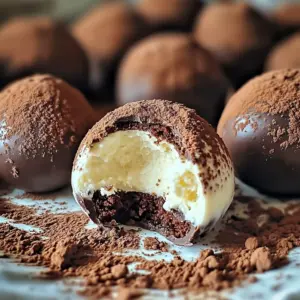 Easy Tiramisu Chocolate Truffles