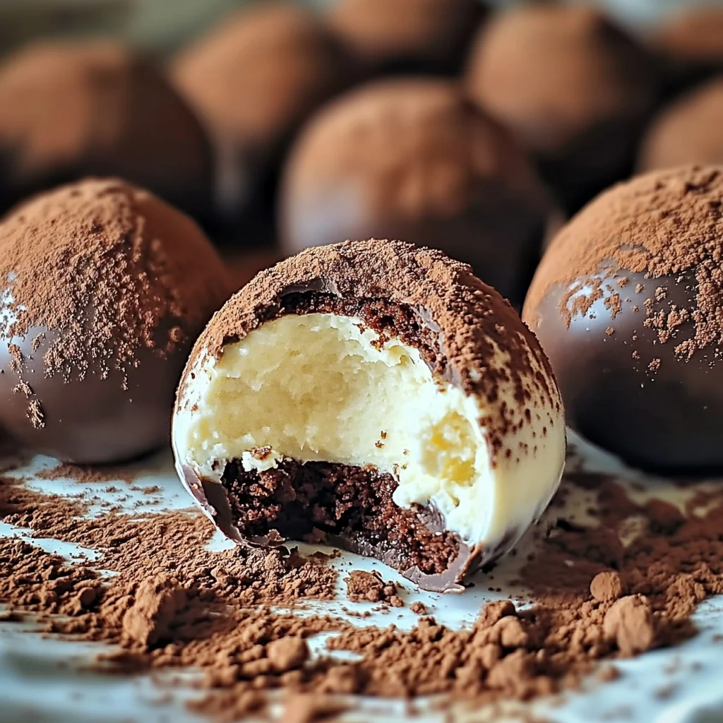 Easy Tiramisu Chocolate Truffles