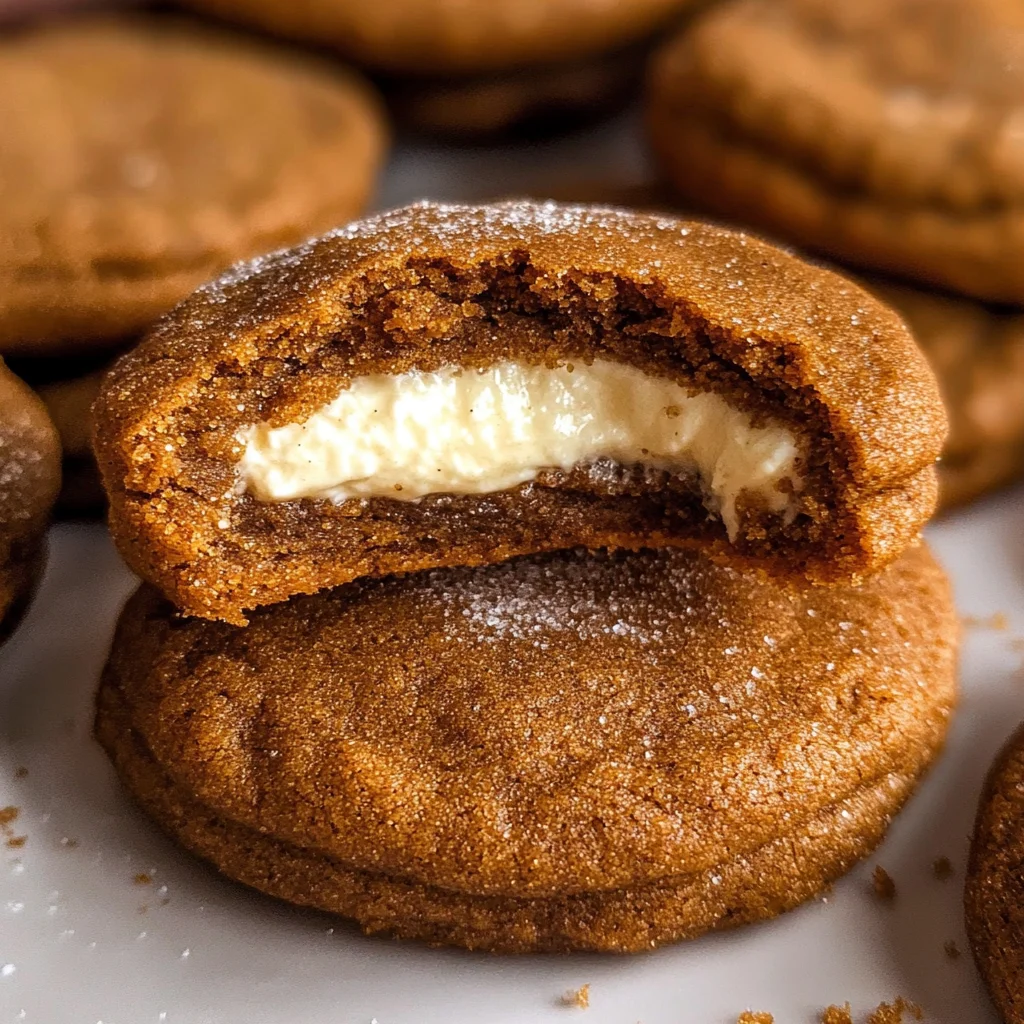 Gingerbread Cheesecake Cookies
