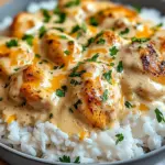 How to Make Creamy Smothered Chicken and Rice – Easy Dinner Idea