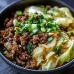 Mongolian Beef and Cabbage Bowl