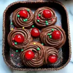 Piped Chocolate Butter Cookies