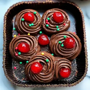 Piped Chocolate Butter Cookies