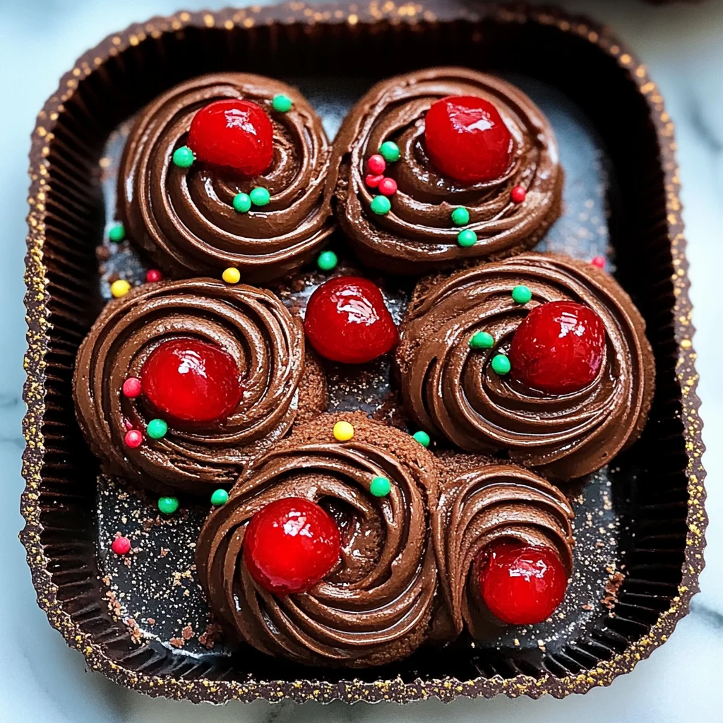 Piped Chocolate Butter Cookies