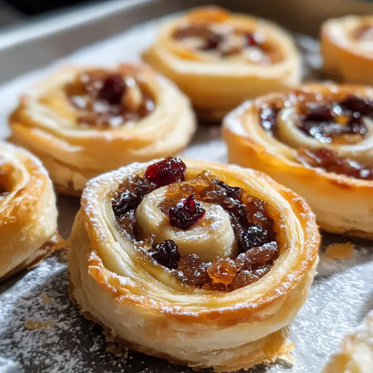 Puff Pastry Mincemeat Pinwheels