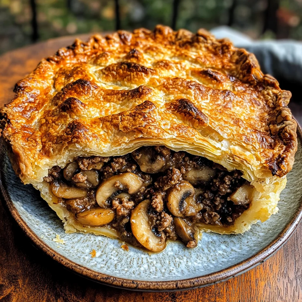 Savory Beef & Mushroom Pie