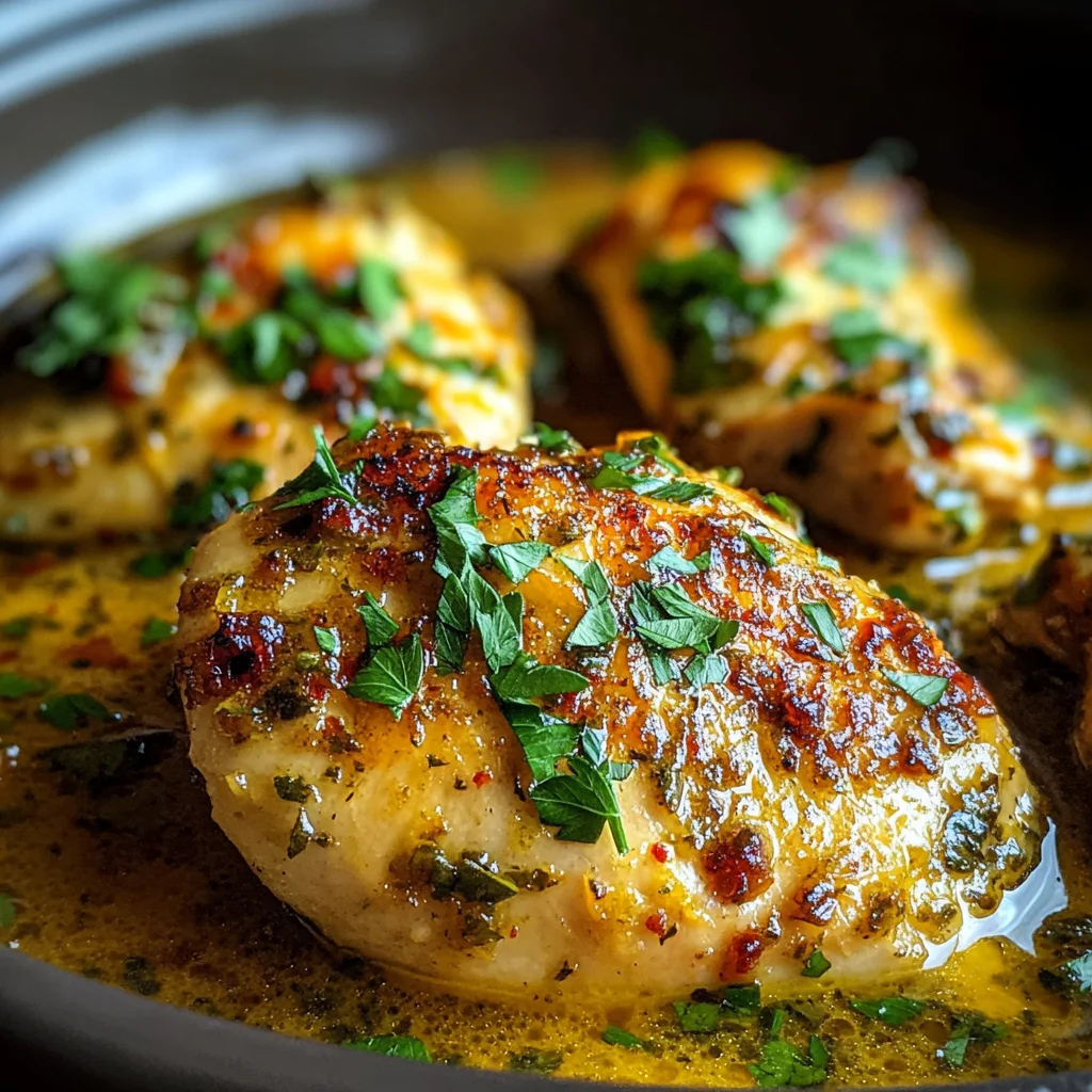 Slow Cooker Garlic Butter Chicken