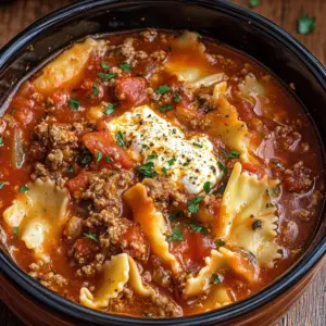 Slow Cooker Lasagna Soup