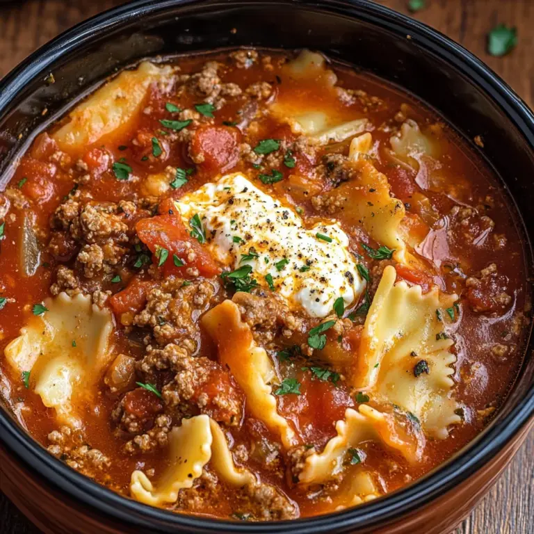 Slow Cooker Lasagna Soup