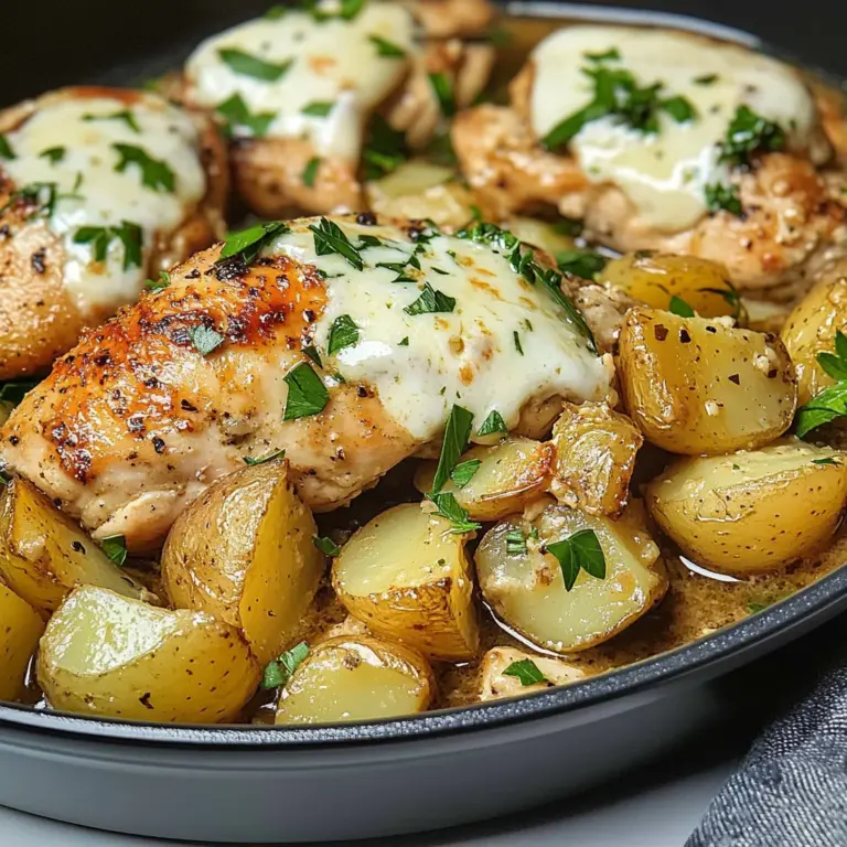 Slow Cooker Parmesan Garlic Chicken and Potatoes