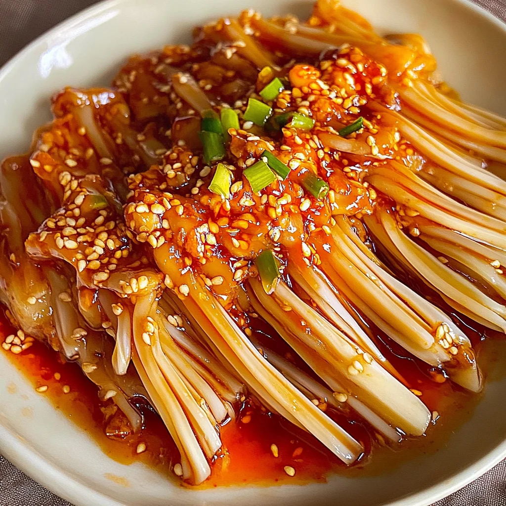 Spicy Enoki Mushrooms