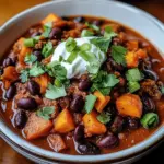 Sweet Potato & Black Bean Vegetarian Chili – Crock Pot