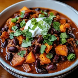 Sweet Potato & Black Bean Vegetarian Chili – Crock Pot