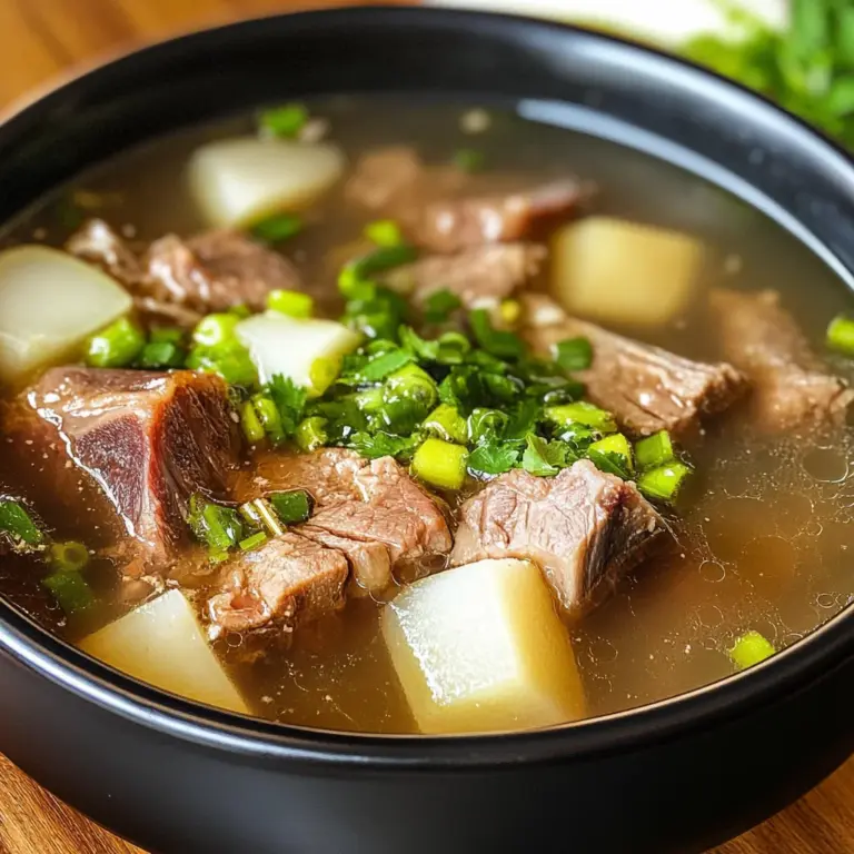 Taiwanese beef Rib and Daikon Soup