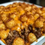 Tater Tot Casserole with Ground Beef