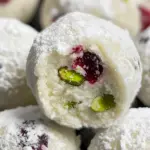 Cranberry Pistachio White Chocolate Truffles