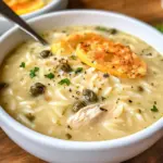 Creamy Lemon Chicken Orzo Soup