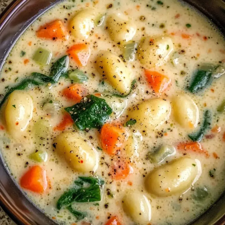 Creamy Vegetarian Gnocchi Soup