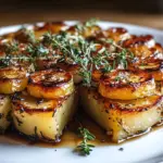 Crispy Balsamic Thyme Potato Torte Recipe Card
