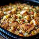 Crock Pot Chicken and Stuffing Dinner
