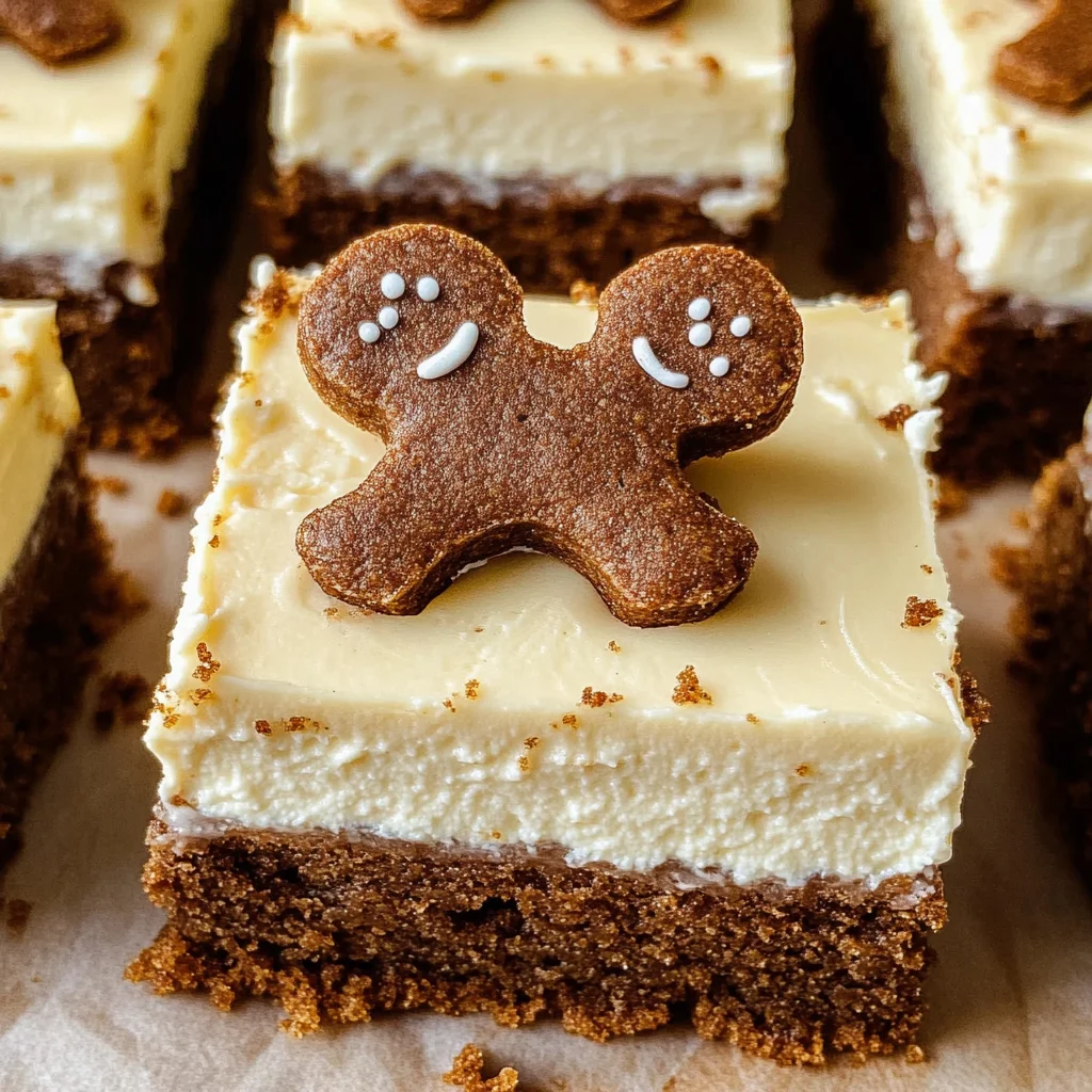 Gingerbread Cheesecake Bars