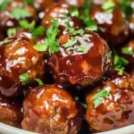 Honey BBQ Crockpot Meatballs
