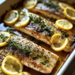 Mediterranean Herb and Lemon Baked Branzino