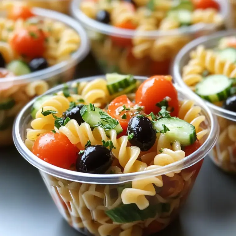 Pasta Salad Cups Recipe