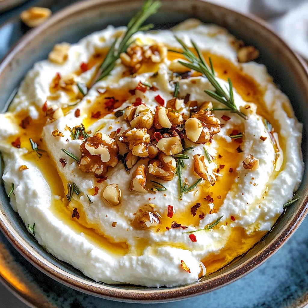 Spicy Ricotta Dip with Hot Honey